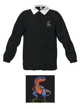 Siggi Happy School child school tunic 33CS1778 Dinosaur embroidery 